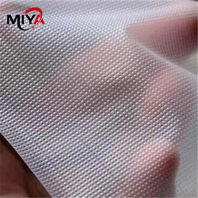 Non Woven Water Soluble Interlining Fabric / Water Dissolving Paper  Embossed Designed